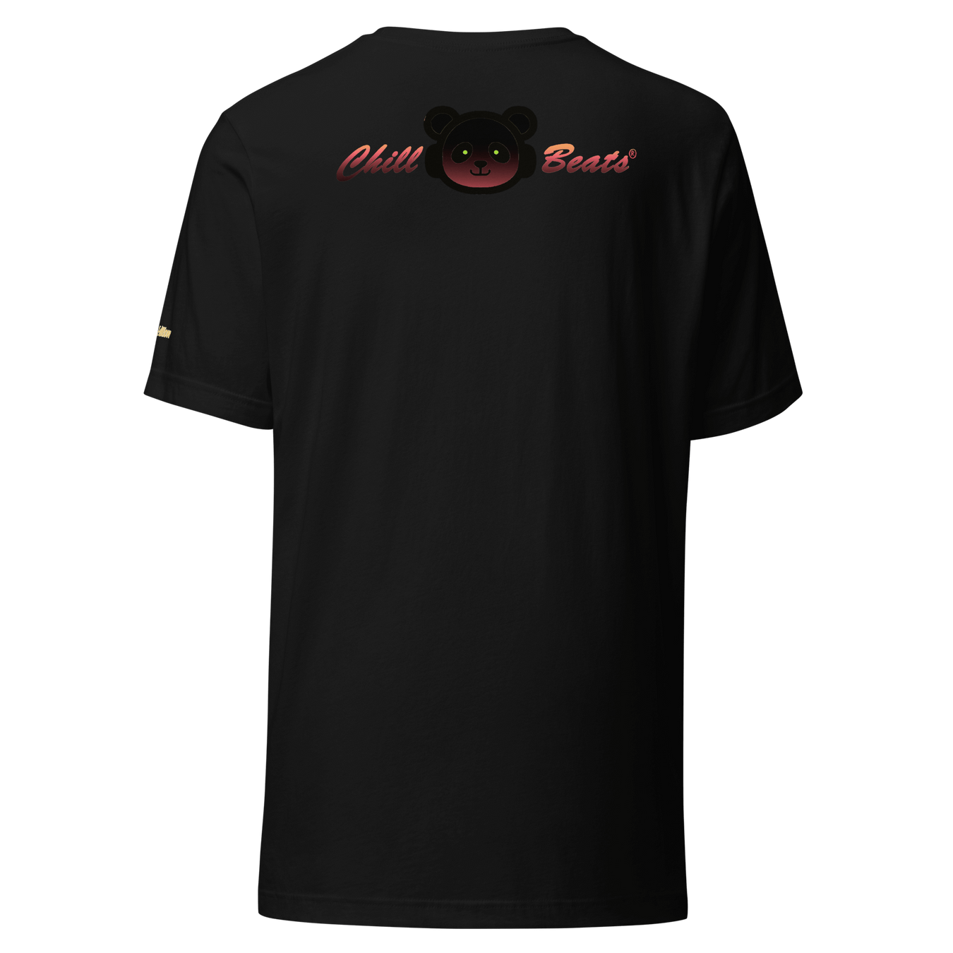 Chill Bears black unisex oversized t-shirt showcasing playful bear design on the back.
