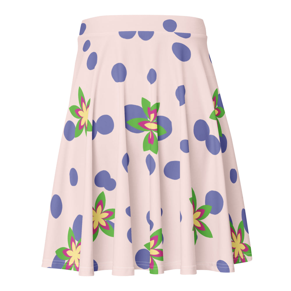 CHILLPANDABEATS – "Flower Bubbles" Skater Skirt Rosé