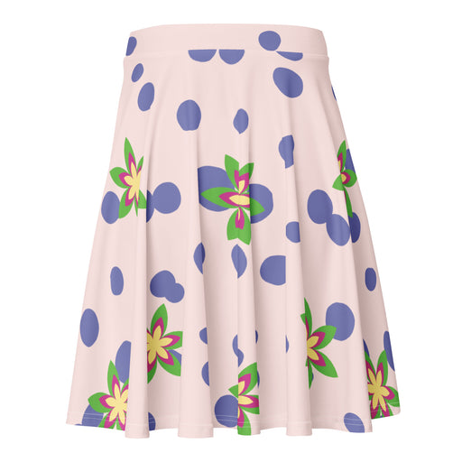 CHILLPANDABEATS – "Flower Bubbles" Skater Skirt Rosé