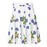CHILLPANDABEATS – "Flower Bubbles" Skater Skirt Weiss