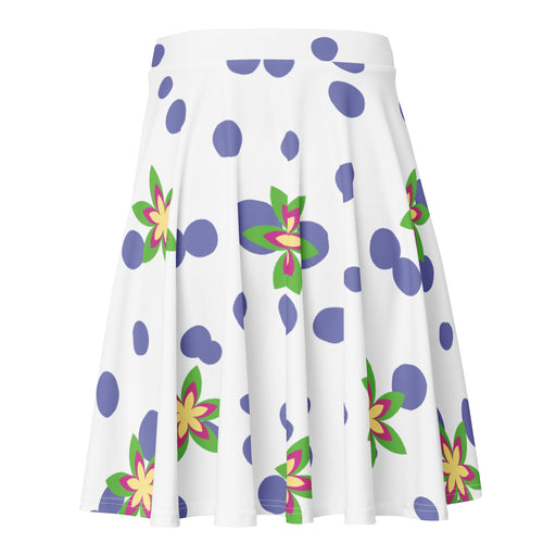 CHILLPANDABEATS – "Flower Bubbles" Skater Skirt Weiss