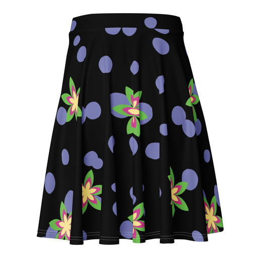 CHILLPANDABEATS – "Flower Bubbles" Skater Skirt Schwarz