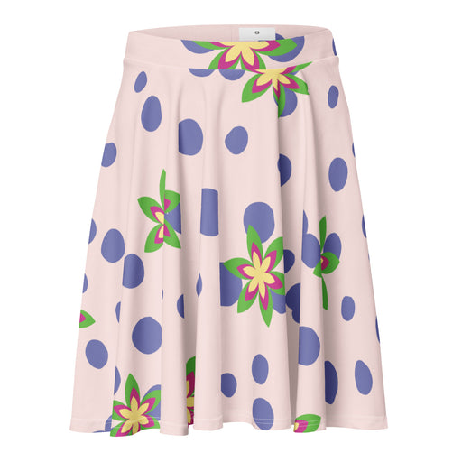 CHILLPANDABEATS – "Flower Bubbles" Skater Skirt Rosé