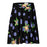 CHILLPANDABEATS – "Flower Bubbles" Skater Skirt Schwarz