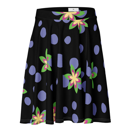 CHILLPANDABEATS – "Flower Bubbles" Skater Skirt Schwarz