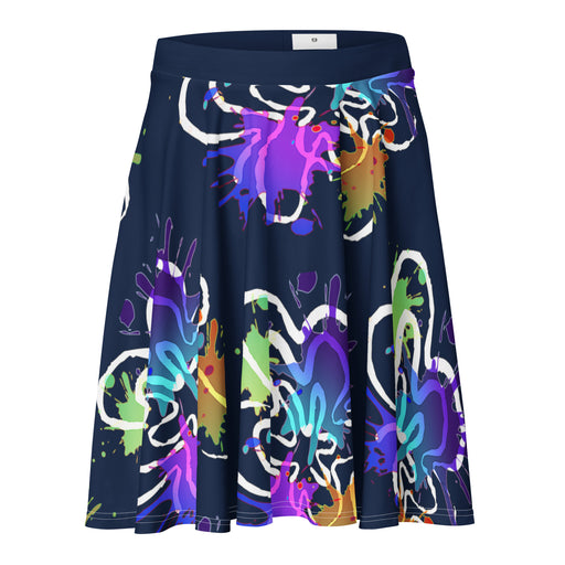 CHILLPANDABEATS – "Klecks Edition" Skater Skirt Navy