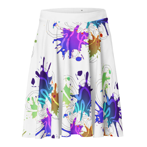 CHILLPANDABEATS – "Klecks Edition" Skater Skirt Weiss