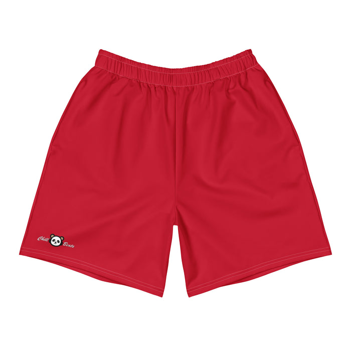 CHILLPANDABEATS – "Classic Logo" Athletic Long Shorts Rot