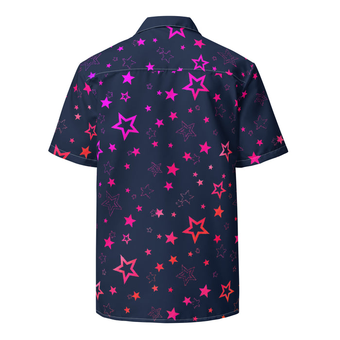 CHILLPANDABEATS – 'Purple Night Stars' Navy Unisex Hemd