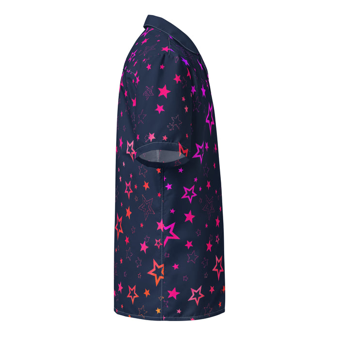 CHILLPANDABEATS – 'Purple Night Stars' Navy Unisex Hemd